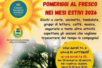 Pomeriggi al fresco nei mesi estivi 2026